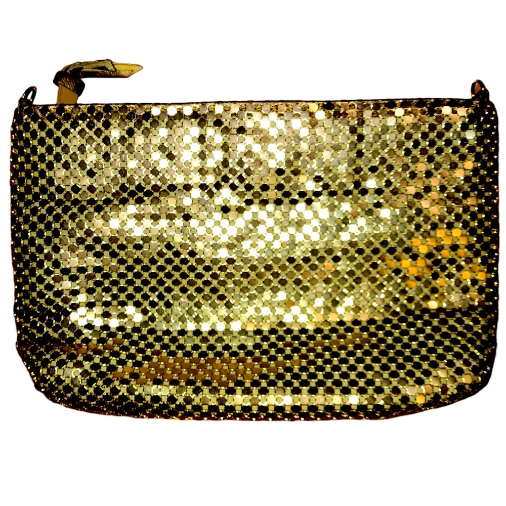 Gold Metallic Clutch/Shoulder Purse by La Regale